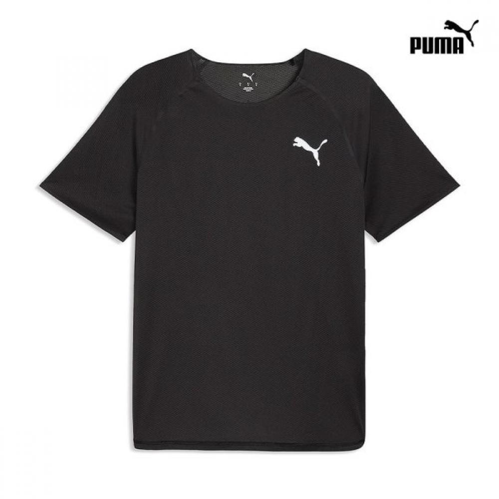 Puma Men S ShorT Sleeve Running T ShirT Black 100