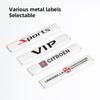 PHVY3 VIP Sport Emblem Car Badge 3D Metal Sticker Accessories For Citroen C1 DS3 C2 C3 Vts C4 Saxo C4L C5 C6 C8 Xsara C3-XR Picasso