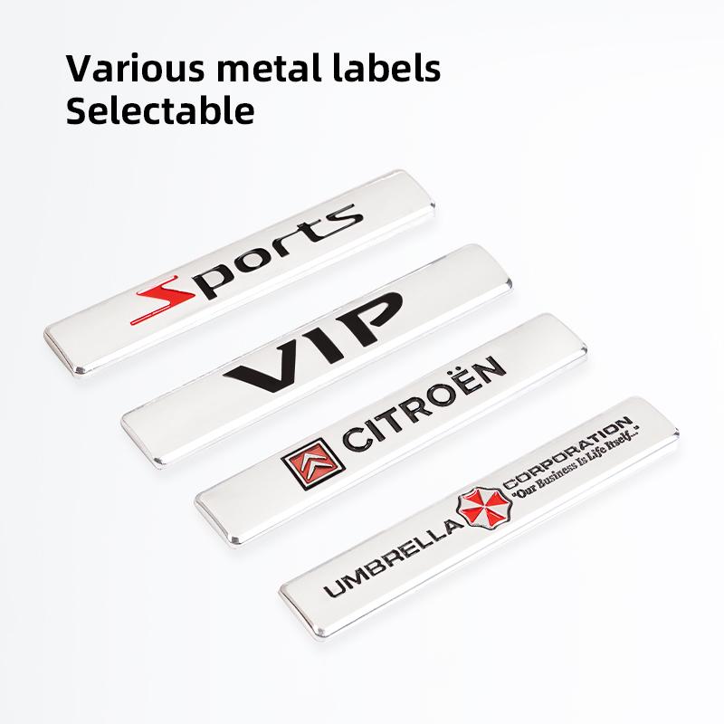 PHVY3 VIP Sport Emblem Car Badge 3D Metal Sticker Accessories For Citroen C1 DS3 C2 C3 Vts C4 Saxo C4L C5 C6 C8 Xsara C3-XR Picasso