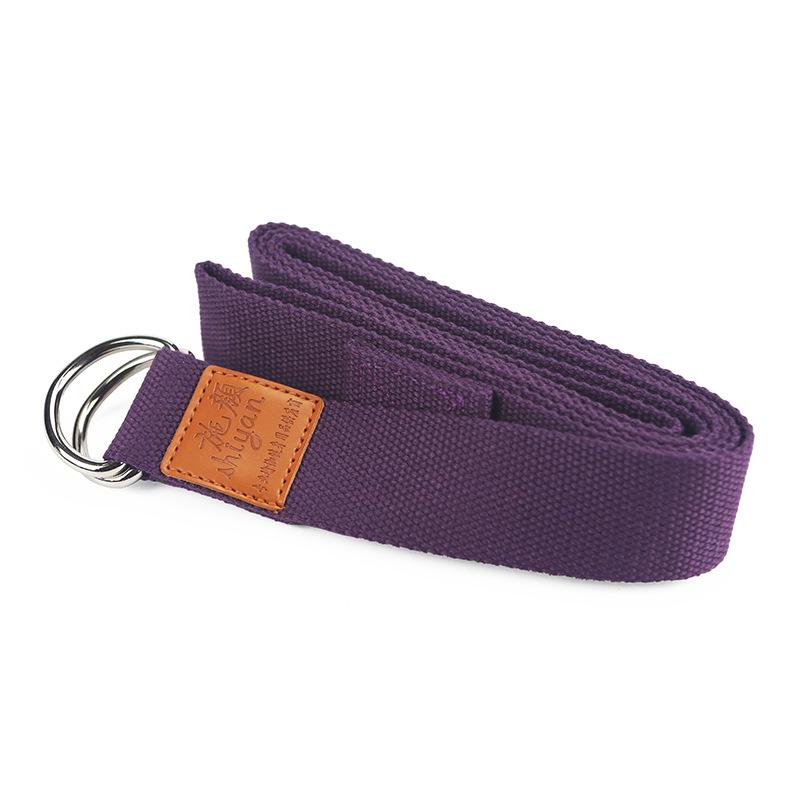 Shi Yan 1.83m Thickened Pure Cotton Yoga Stretching Strap фиолетовый