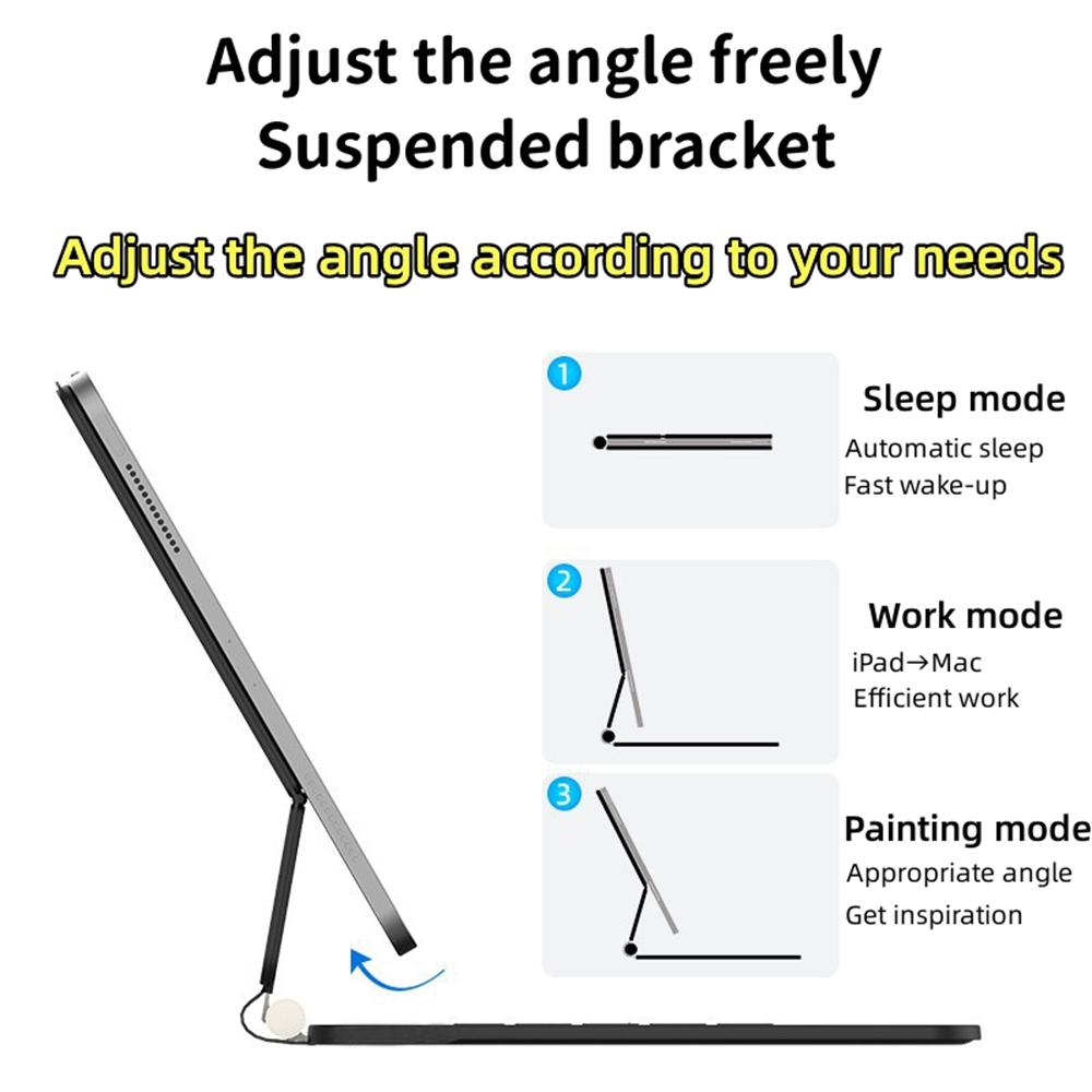 Third generation Bluetooth touch iPad magic keyboard Bluetooth keyboard protective shell stand for iPad Pro 10.9/11 12.9 inch