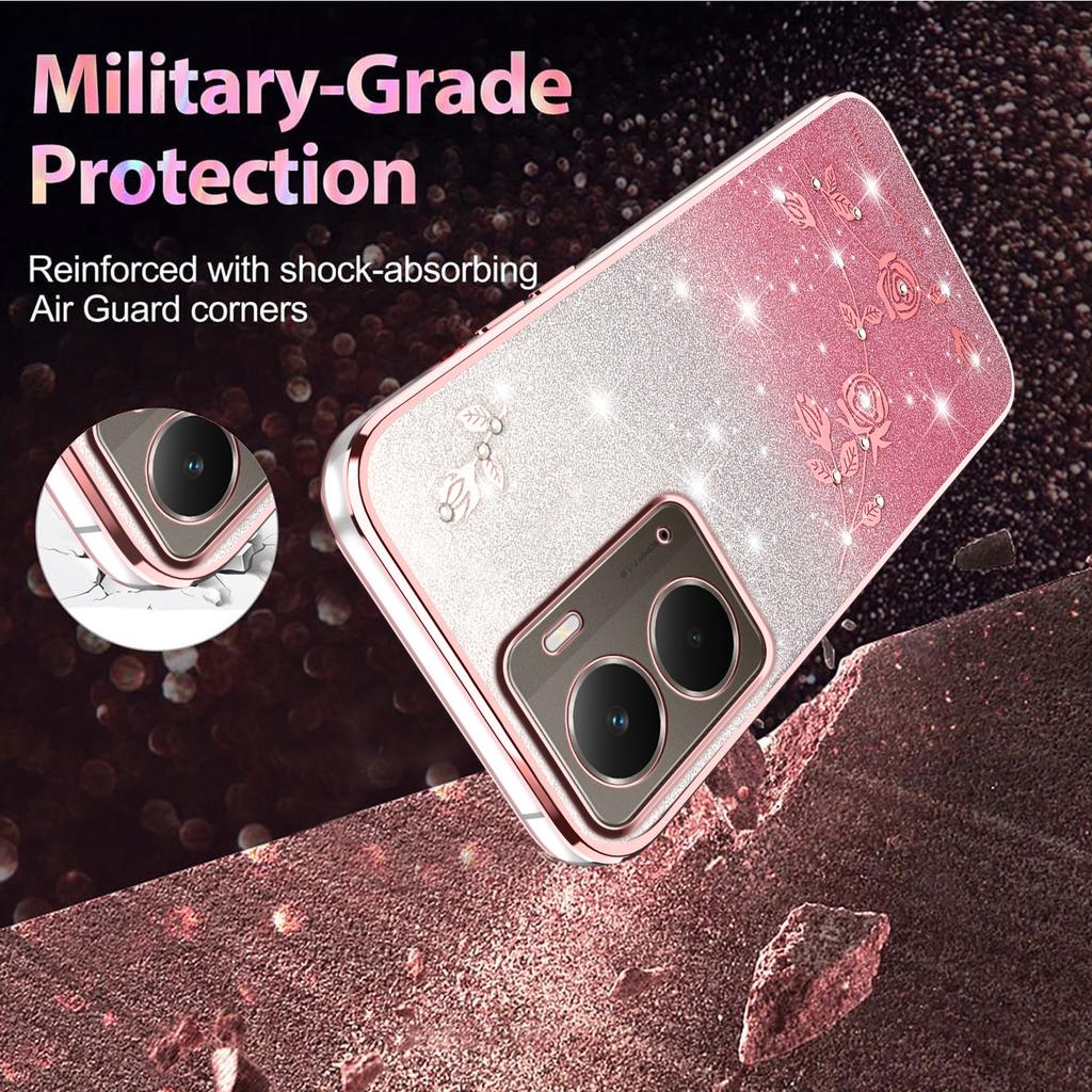 For Realme P3 5G Case Flower TPU Flexible Gradient Phone Cover