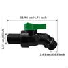 Rain Barrel Faucet Set Valve 3/4inch Sturdy Connector Garden Diverter Kit Water