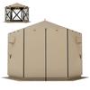3 m x 2.6 m Hexagonal Gazebo with 6 Sides and Carry Bag, Waterproof, UV-Resistant, Party Tent
