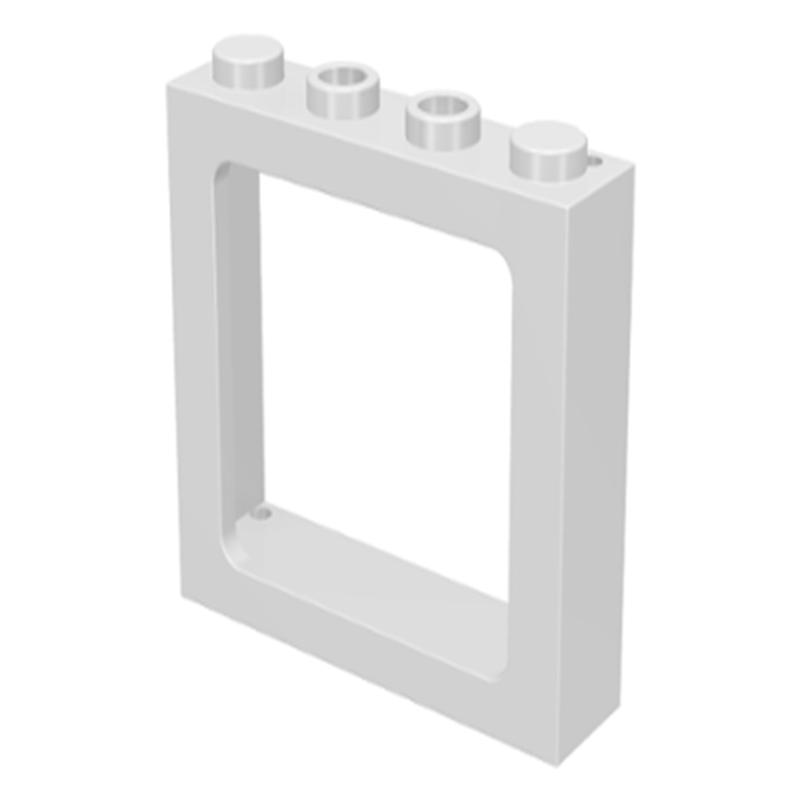 

6556 Window 1 x 4 x 3 Train 2 Hollow Bricks Collections Bulk Modular GBC Toys For Technical MOC DIY Building Blocks Compatible белый