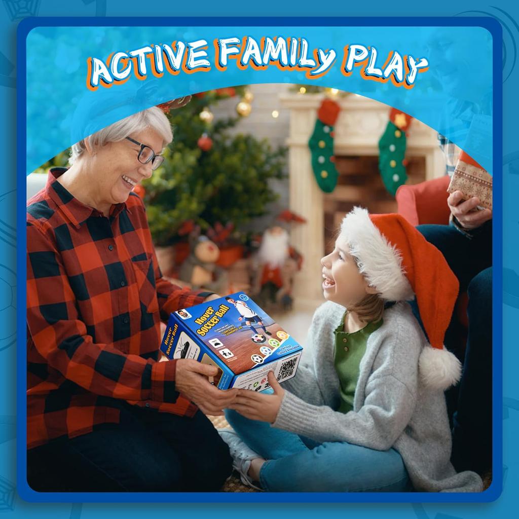 LED Hover Soccer Ball, Air Soccer Indoor Floating with LED Light, Indoor Soccer Game for Young Boys and Girls, Birthday Gifts for Young Kids, Toys