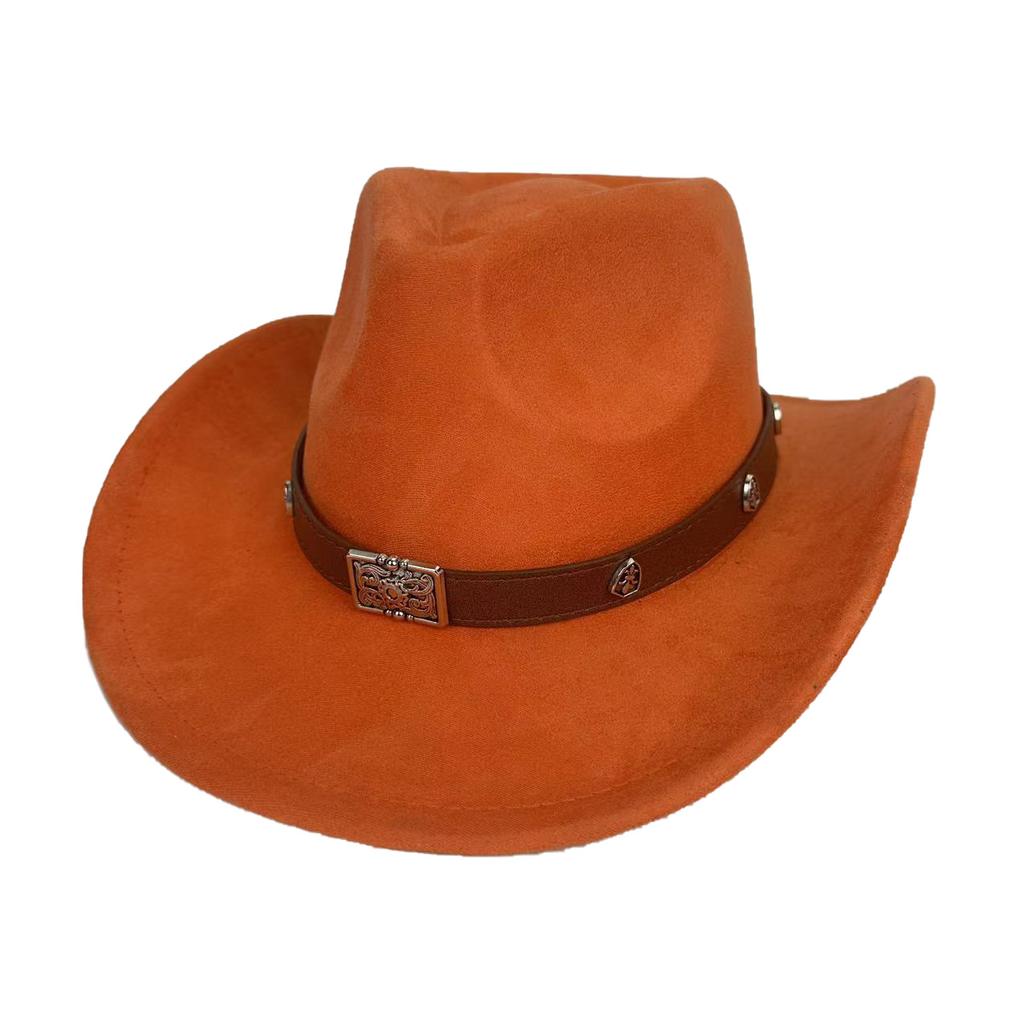 Verzogener Rand Bow Western Cowboyhut Amerikanischer Woll-Zylinderhut Herbst- und Winterfilzhut Europäischer und Amerikanischer Stil Vielseitiger Jazzhut