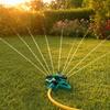 3-Arm Lawn Sprinklern, Automatic 360-Degree Rotating Garden Sprinkler, Large Coverage Area Sprinkler for Yard Outdoor Irrigation Kids Pets Water Fun