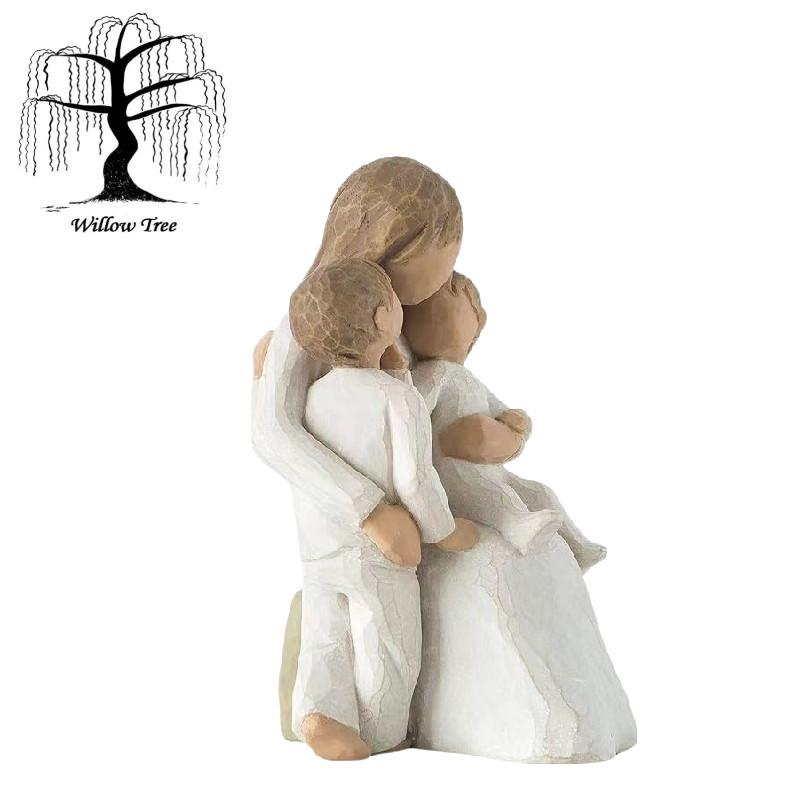 Quietly Willow Tree Figurine Mother Holding Baby Ornaments Home Desk 13cm Gift