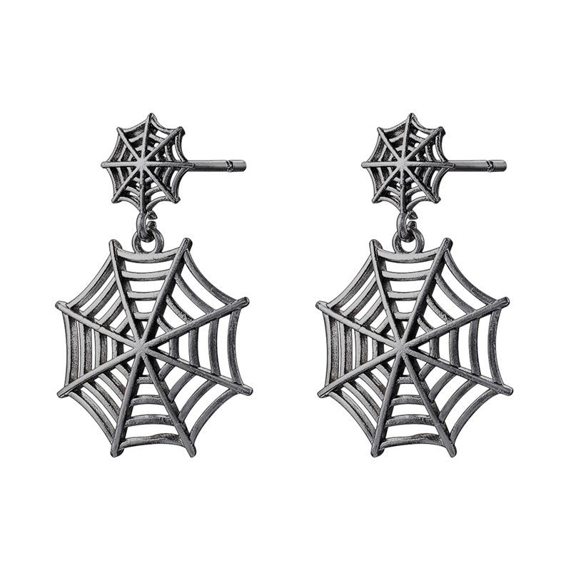 Pumpkin Grimace Ghost Stud Earrings Fun Funny Halloween Spider Web Earrings Ve1701-1705