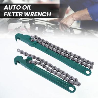 Chain Spanner Wrench Plier Remove Tool with Ergonomic Handle High Strength Adjustable Widely Used Chain Wrench Car Repair Tool