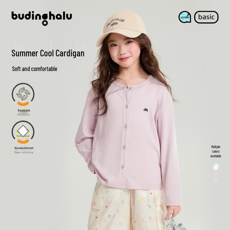 Pudding Haru Girls  Lyocell Cardigan Blouse 110