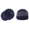 1 Stück Fleecegefütterte Warme Strickmütze Outdoor Skimütze Winter Beanie Acrylfaser Herren