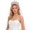 Eye-Catching Rhinestones Bridal Hairband Pearls Bride Crowns Wedding Stylish Bridal Crowns for Wedding Party