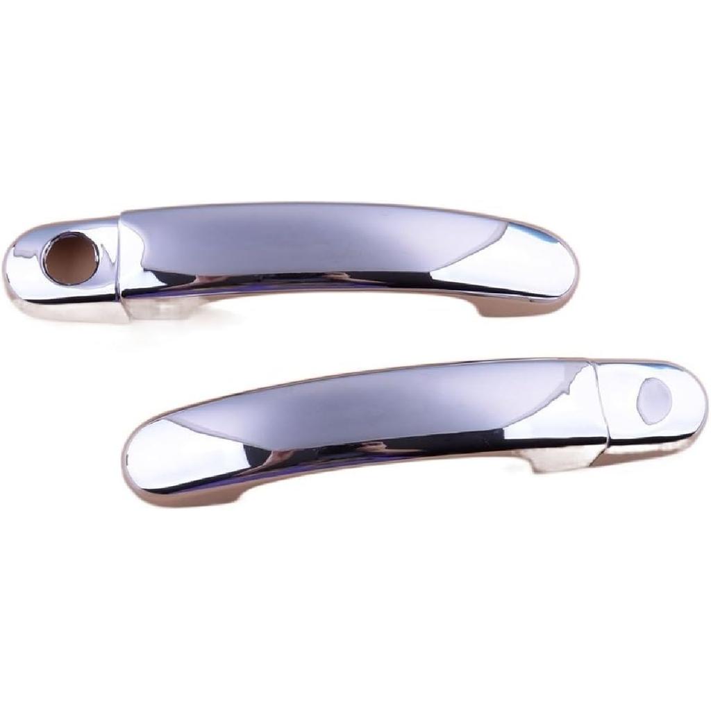 1 Pair Car Chrome Front Left Right Side Door Handle Cover Cap Trim Fit for VW New Beetle 1998-2004 2005 2006 2007 2008 2009 2010 Accessories