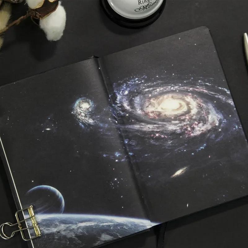 Creative Universe Starry Sky A5 Notebook Jupiter Diary Page Illustration Handbook Notebook Learn Supplies Study Notebook