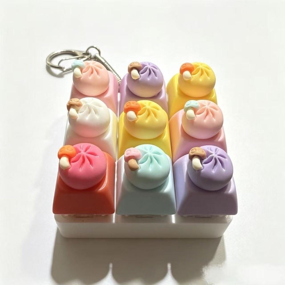 9 Button Keyboard Fidget Toy Dumpling Mini Keyboard Keychain Accessories Gift
