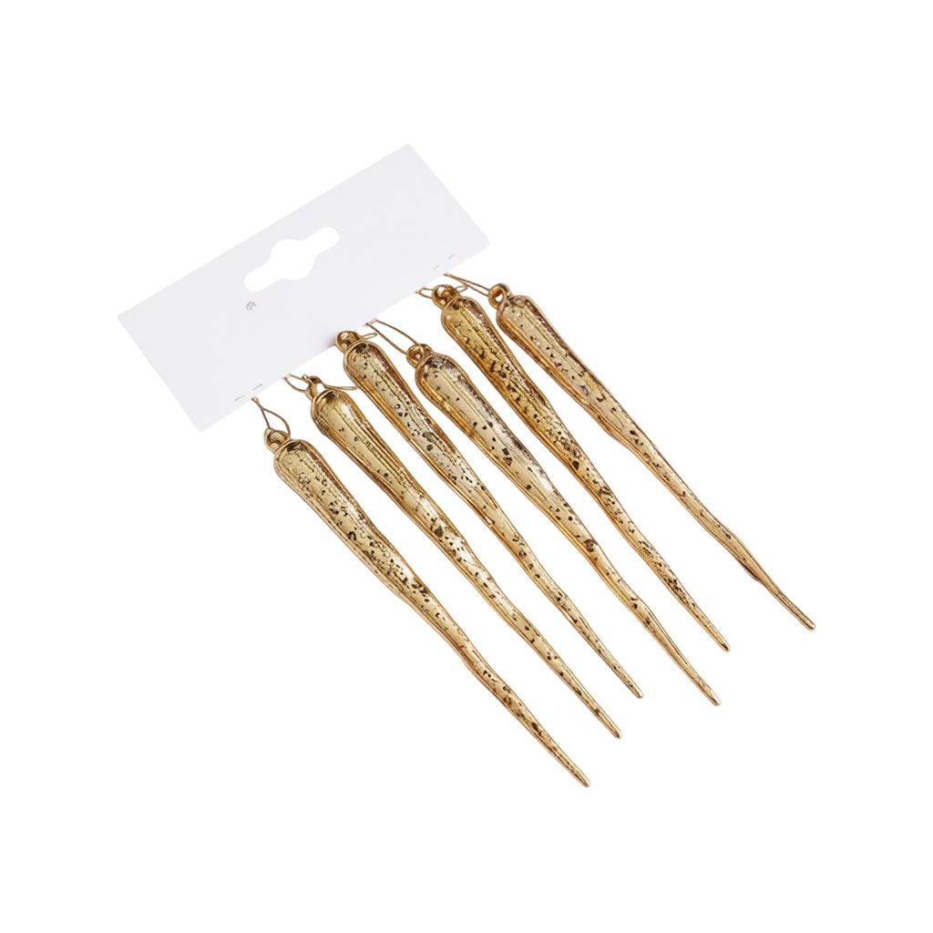 Christmas Plastic Umbrella and Icicle Ornaments, Multi-Pack Assorted Hanging Decorations for Home Party Holiday Decor