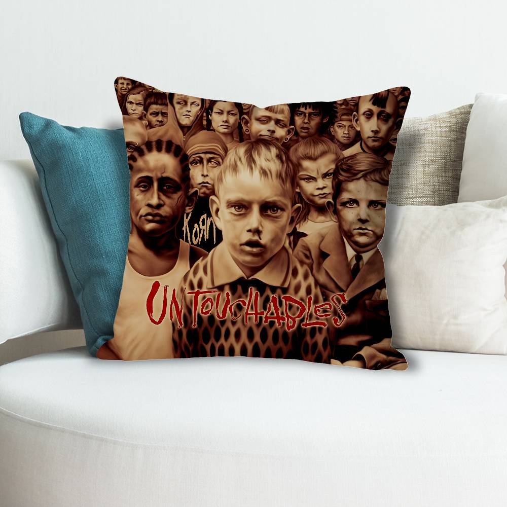 KKorn Band Requiem Pillow Cases for Bedroom Living Room Sofa Home Decor Polyester Cushion Cover with Zipper