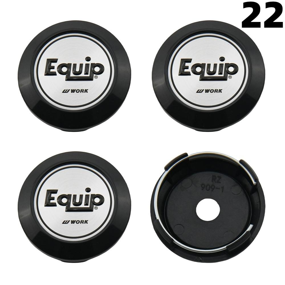 4PCS 64MM OD / 60MM ID Cap For Rims WORK EMOTION EQUIP MEISTER VS Emblem Wheel Center Cap Sport Car Logo Wheel Cover Hub caps