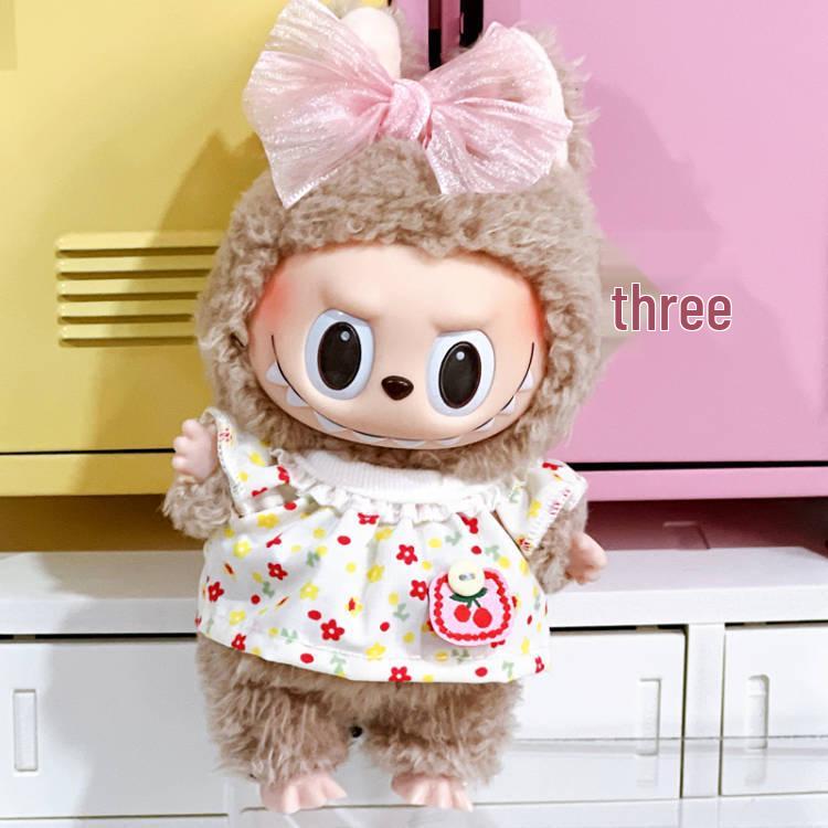 Labubu Vinyl Doll - Plush Toy with Changeable Clothes and Accessories