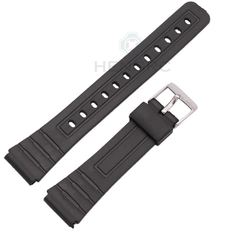 

Ремешок для часов силиконовый ремешок для часов женский мужской черный спортивный ремешок для часов для дайвинга с нержавеющей сталью 16 мм 18 мм 20 мм 16mm