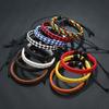 Multi-Color Woven PU Bracelet - Adjustable Unisex Wristband, Korean & Japanese Style