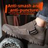 Anti Spark Welding Shoes for Welder Anti Scalding Suede Safety Shoes for Work Anti Smashing  Anti Puncture Working Shoes for Men