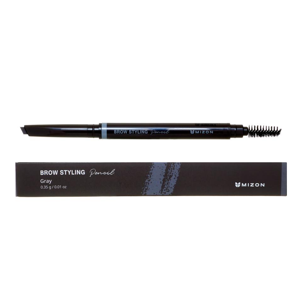 

MIZON BROW STYLING PENCIL [GRAY] Автокарандаш для бровей с щеточкой (серый)
