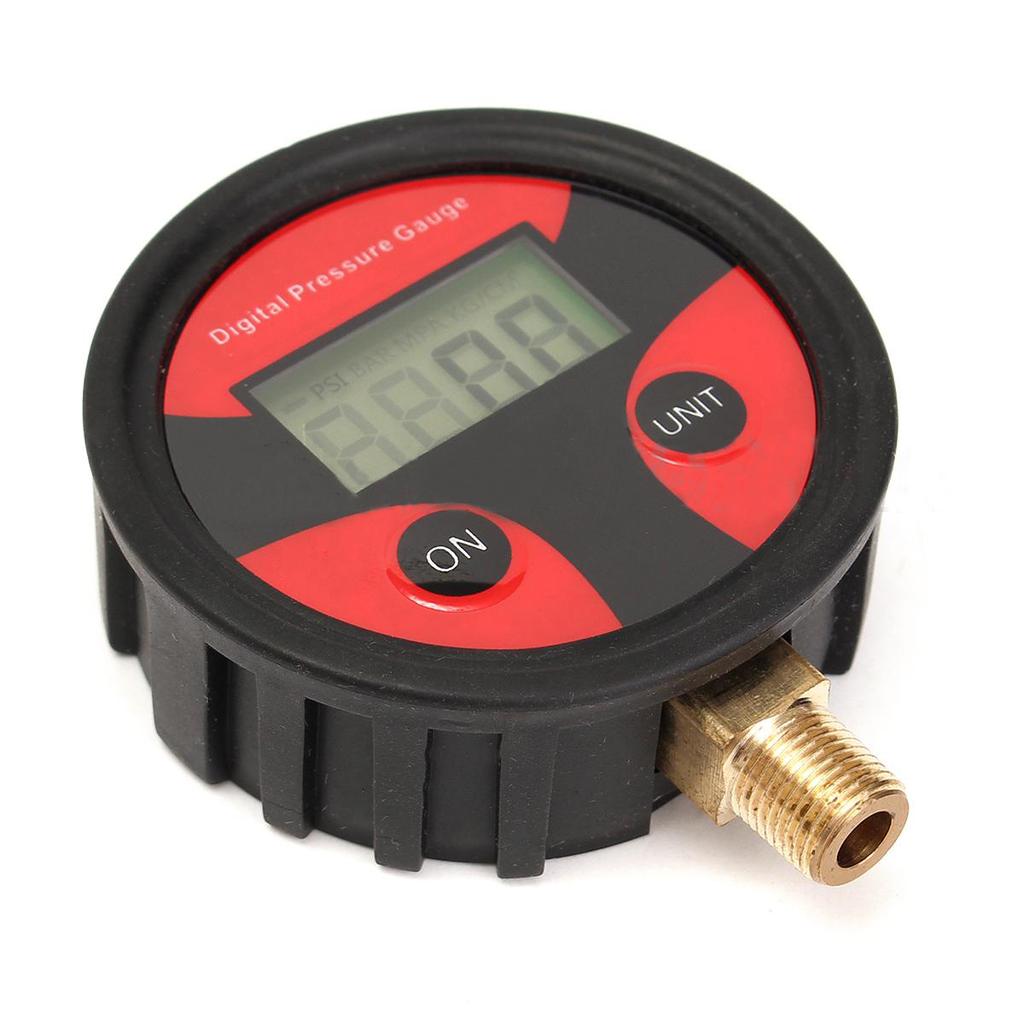 1/4 1/8 200 PSI Digital Tire Pressure Gauge LCD Backlight LED Digital Tire Pressure Gauge Pressure Gauge for Car Pressure Tester