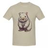 Whimsical Wombat A Playful Cartoon Character 100 Cotton Tshirt Unisex Funny T Shirts Unisex Oneck Short Sleeve S6xl
