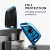 Kwmobile BMW Car Key Smart Key Compatible Key Case Key TPU Glossy Finish Shockproof Glossy Blue 3-Button - Cover, - Protection,