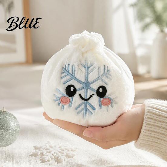 Handheld Squeezable Toys Christmas Plush Dumpling Stress Relief Toy Santa Claus Snowman Reindeer Holiday Reduction Toy Steamed Bun Squeeze Relaxation