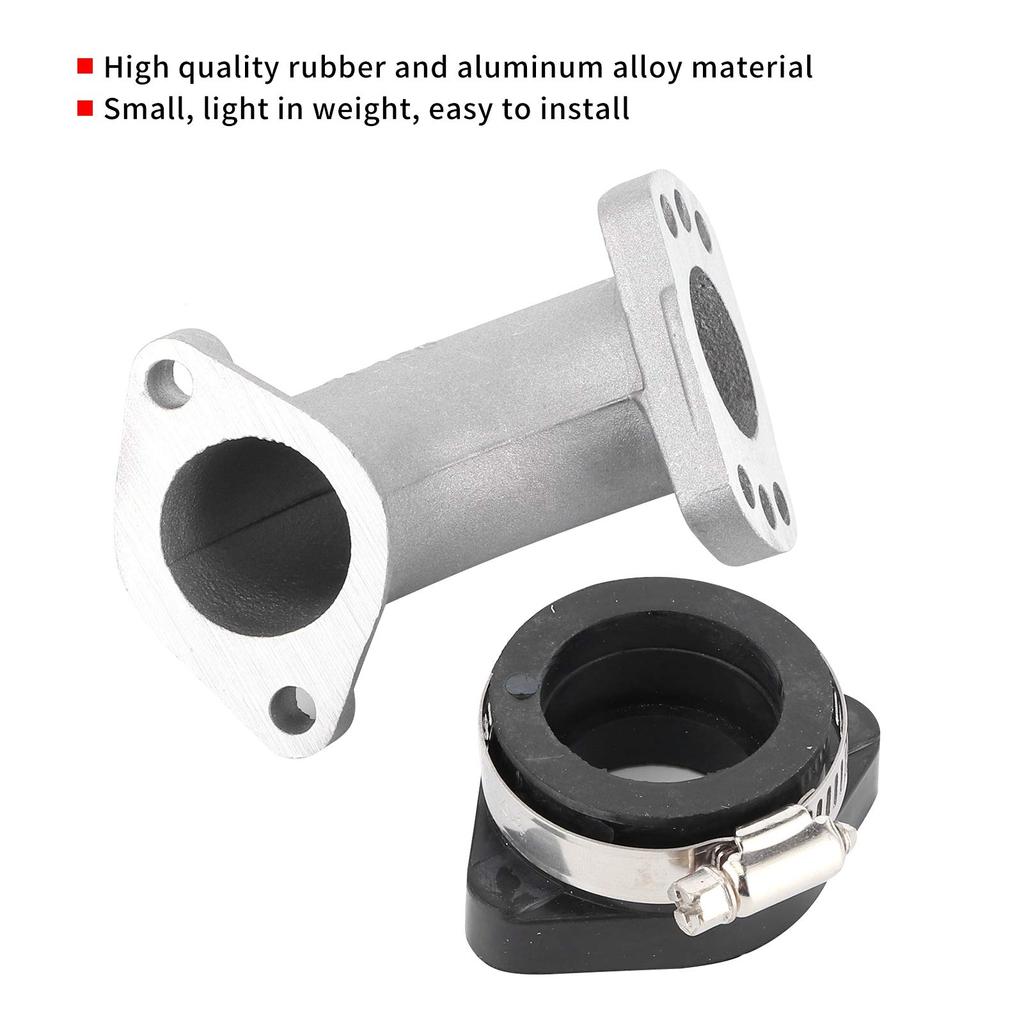 Akozon Carburetor Manifold, Carburetor Rubber Manifold Inlet Pipe Tube for Mikuni VM22 VM24 OKO KOSO PE24 PE26 PE28