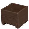 Welcome Wood Large Pot Cafe Brown Length 28cm Depth 28cm Height 23cm H9S-CB