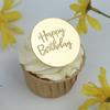 20 Pcs Mirror Cupcake  Toppers Reliable Reusable Exquisite Diy Acrylic Cake Disc For Birthday Party Anniversaries Decorations