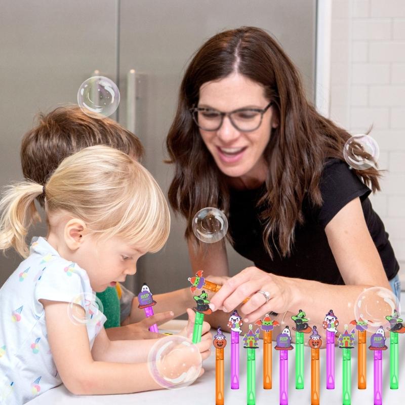 Halloween Kids Bubble Blower Toy Bat Shaped For Halloween Enjoyment And Group Fun Prize