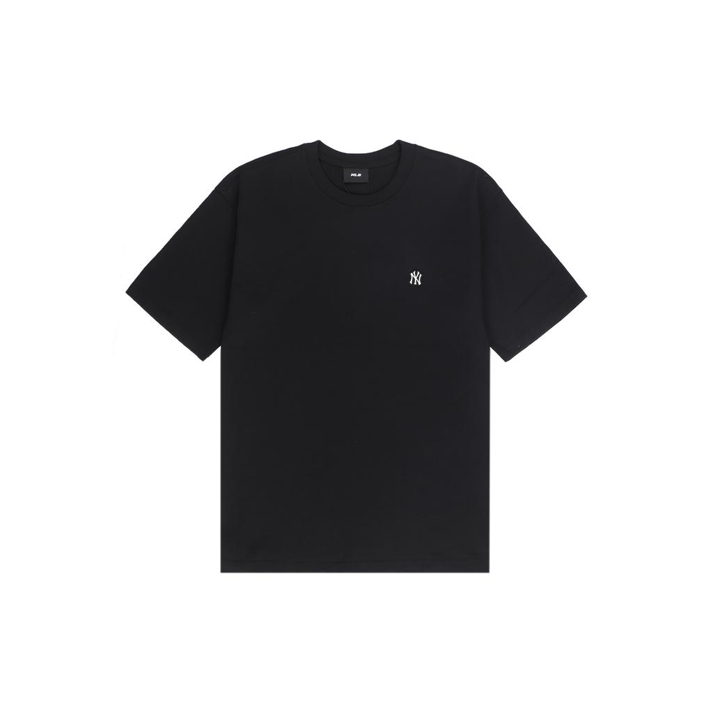 New MLB Base Logo T Shirts Unisex Black 3ATS01023-50BKS