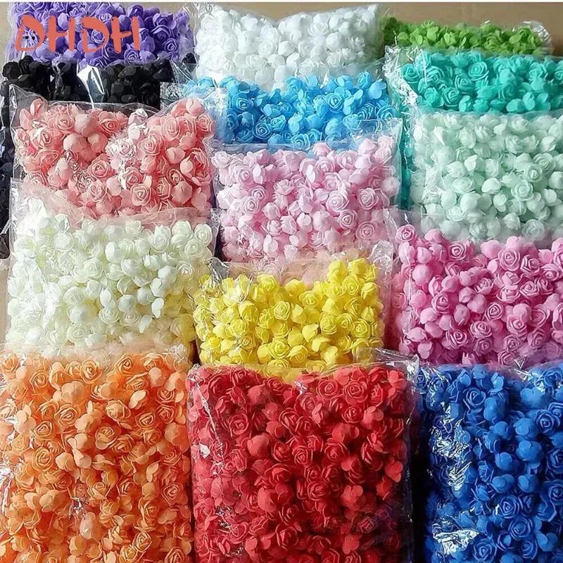 Artificial Foam PE Rose Heads Artificial Roses DIY Valentine's Day Rose Wedding Candy Box Decoration Material