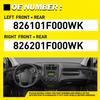 2PCS Interior Left&Right Door Handle Fit Sportage Kia 2005-2010 EX LX Front/Rear