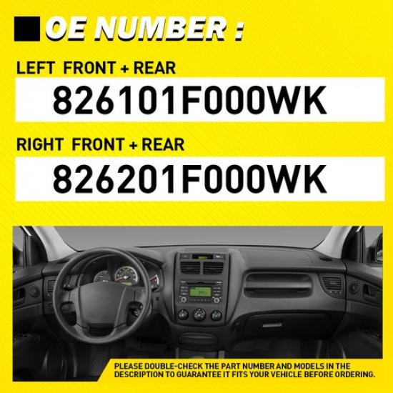 2PCS Interior Left&Right Door Handle Fit Sportage Kia 2005-2010 EX LX Front/Rear