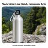 Aluminum Water Bottle with Carabiner Spill-Resistant for Hiking, Hikers