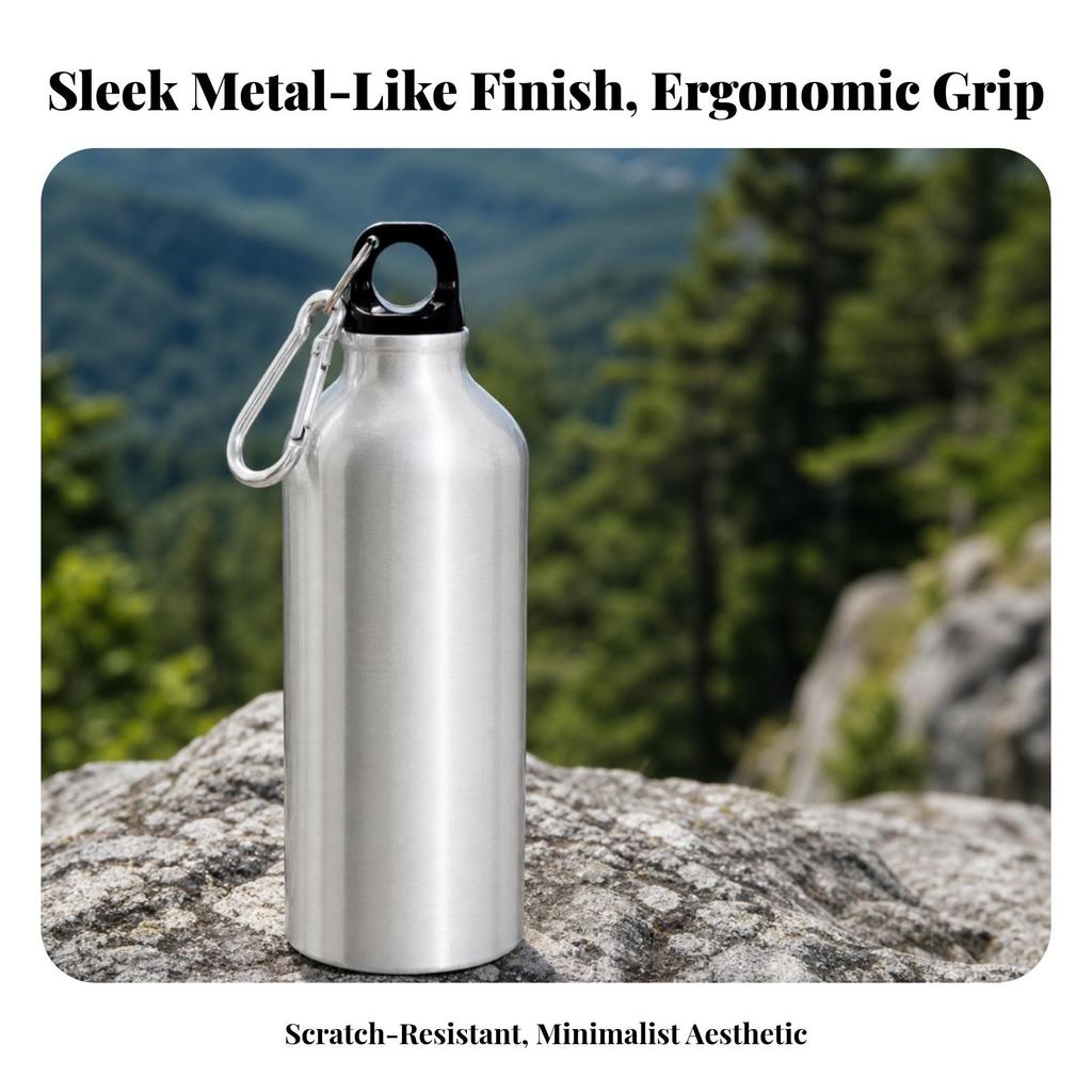 Aluminum Water Bottle with Carabiner Spill-Resistant for Hiking, Hikers