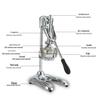 Stainless Steel 3D Orange Juice Hand Press Juicer for Street Vendors