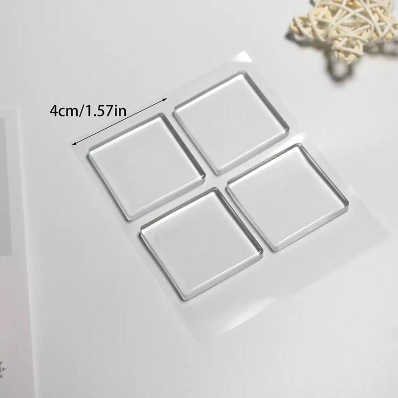 4/12 Pezzi Tappetino Antivibrazione Antiscivolo per Lavatrice in Silicone Pad Multifunzionale Trasparente Sottobicchieri Casa Bagno Portatile