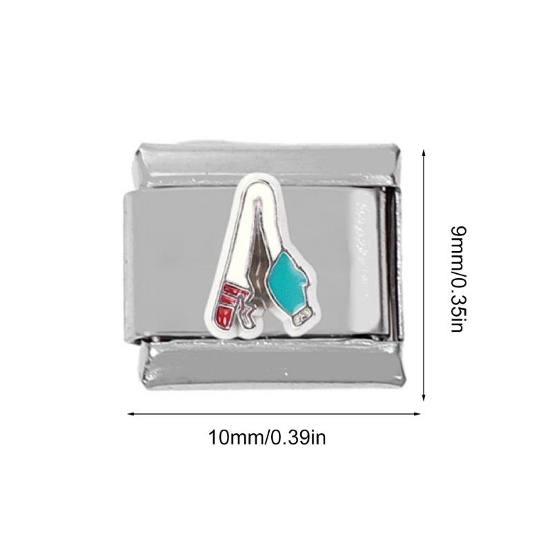Personalized Alternative Patterns Italian Charm Bracelet Link Stainless Steel Removable Modules for Italian Bracelets