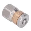 Pressure Washer Nozzle Stainless Steel Brass Compact Mini Drain Sewer Nozzle for Hot and Cold Water 5000 PSI G3 8in