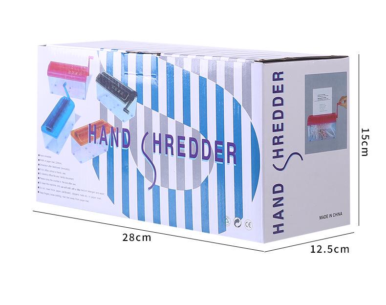 Compact Handheld A6 Manual Paper Shredder for Office Documents