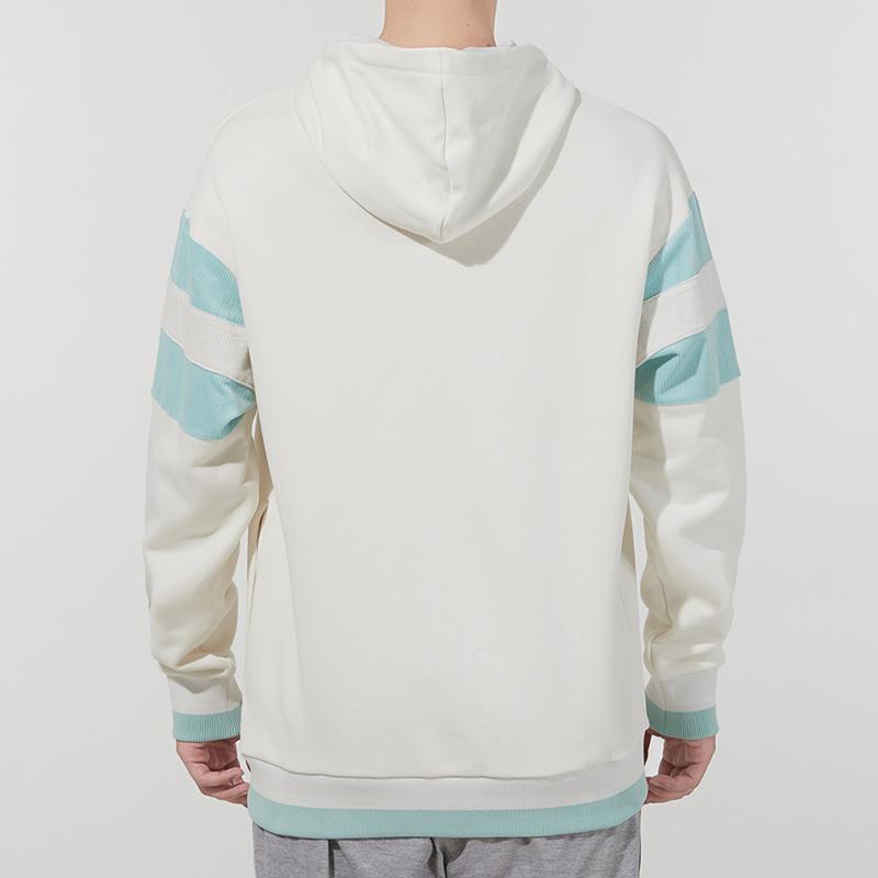 Puma Embroidered Logo Sports Hoodie Men Tops Beige 534679-93