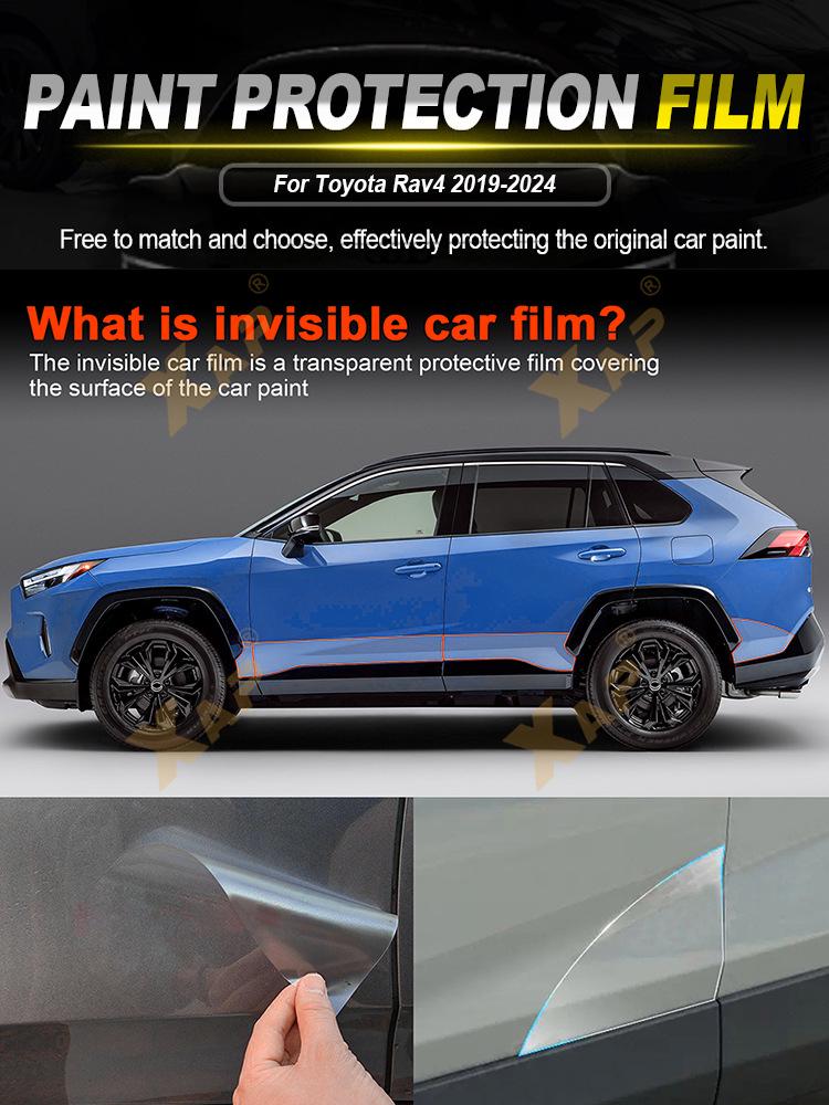 Toyota Rav4 TPU Invisible Paint Protection Film - Scratch-Resistant, Brightening Transparent Cover